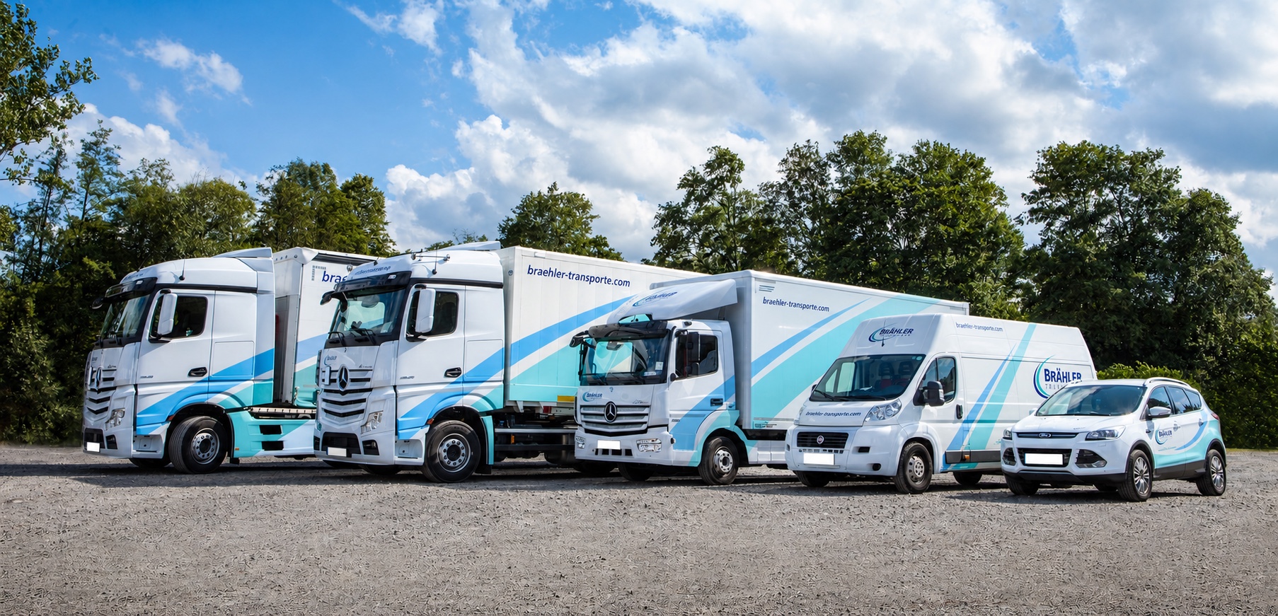 Brähler vehicles at the depot